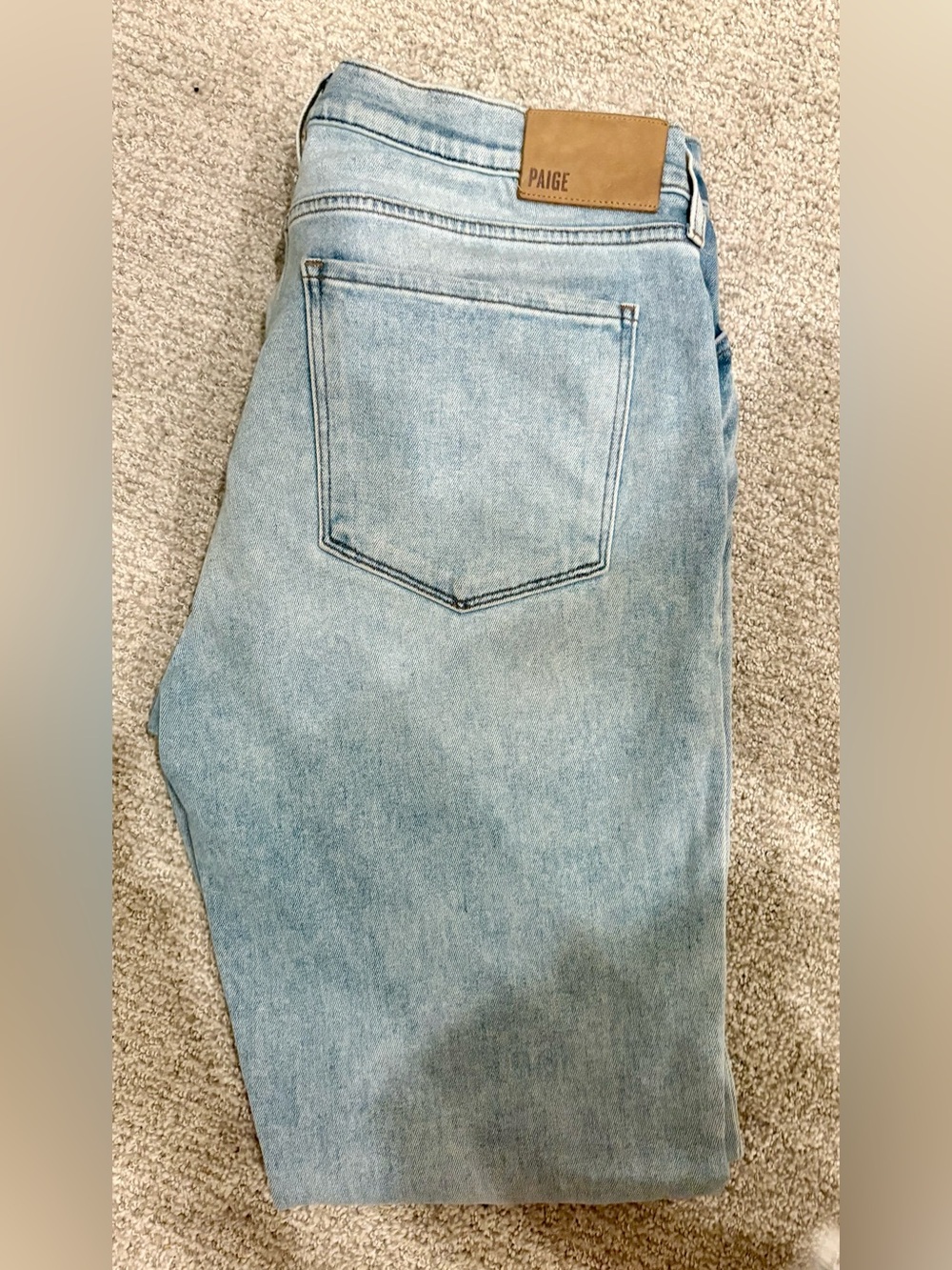PAIGE Light Wash Straight Men’s Jeans